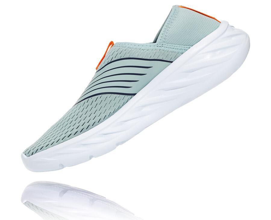 Sandálias Hoka One One Feminino Azuis/Branco - Ora Recovery - 568-REVYSM